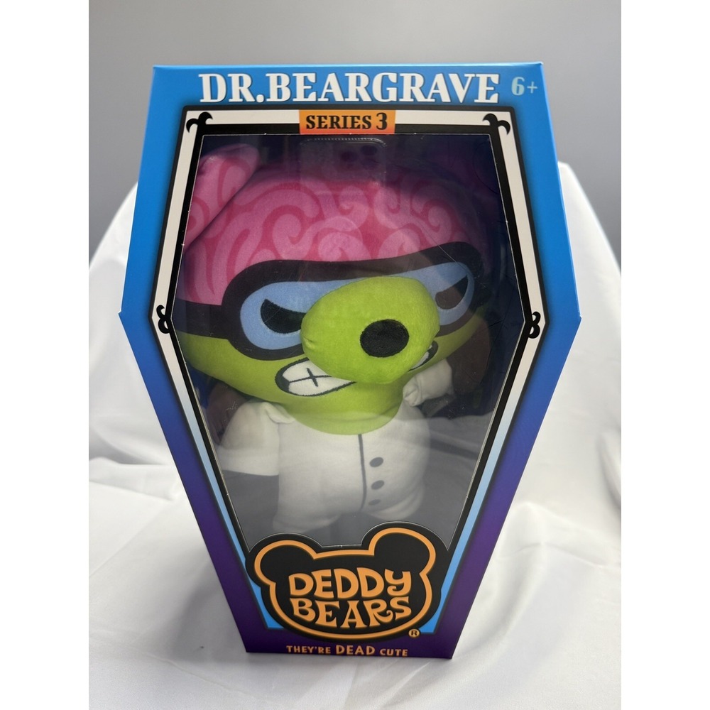 NEW Deddy Bears with Coffin Card Series 3 DR. BEARGRAVE 12" Inch Plush Halloween